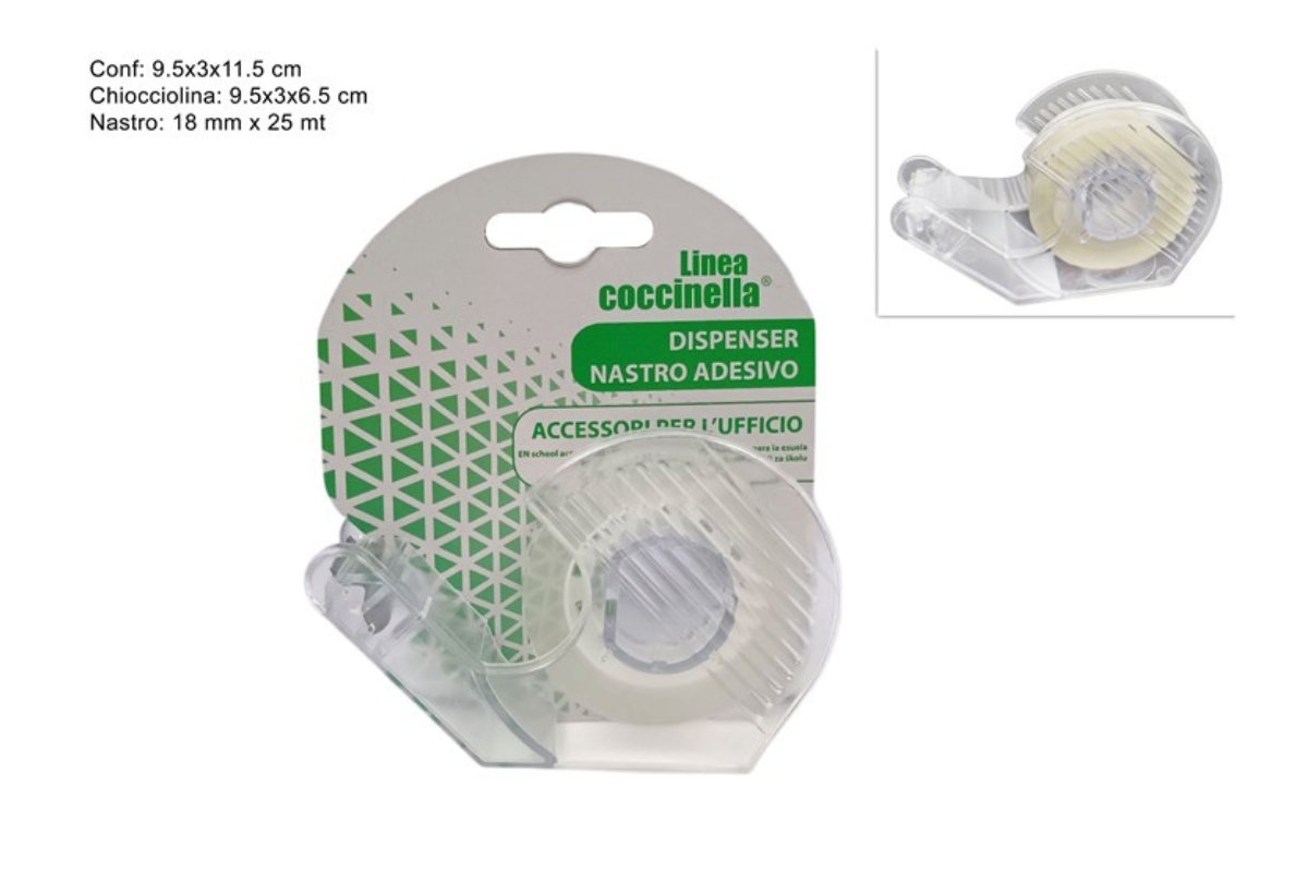 CHIOCCIOLA CON NASTRO TRASPARENTE 18MMX25MT  YG011