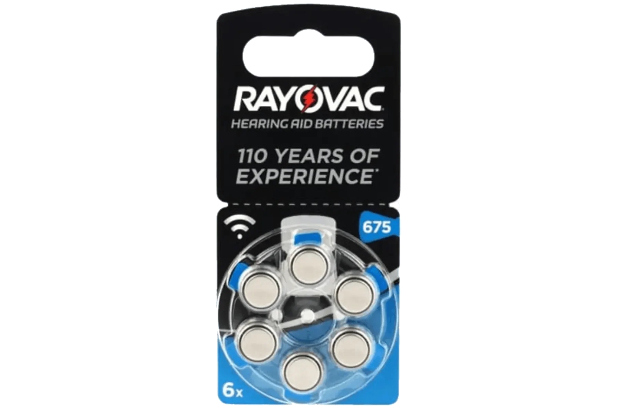 BATTERIA AURICOLARE 6PZ RAYOVAC 675  
