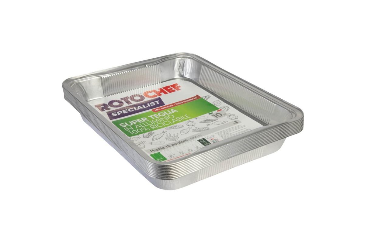 SUPER TEGLIA ALLUMINIO  12PORZIONI  1pz ALTO SPESSORE ROTOCHEF