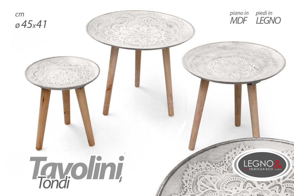 TOVOLINO ROTONDO  H44XD.40.5 LEGNO