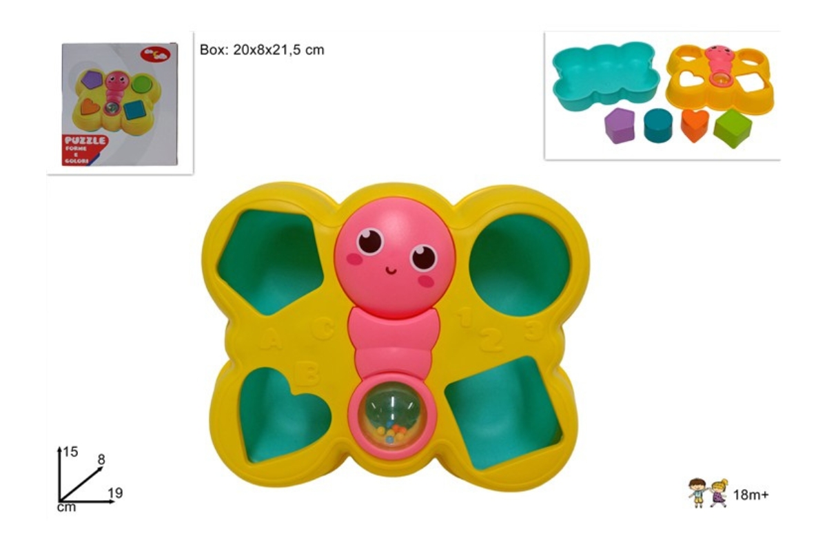 GIOCO INTERATTIVO FORME FARFALLA PRIMA INFANZIA HE