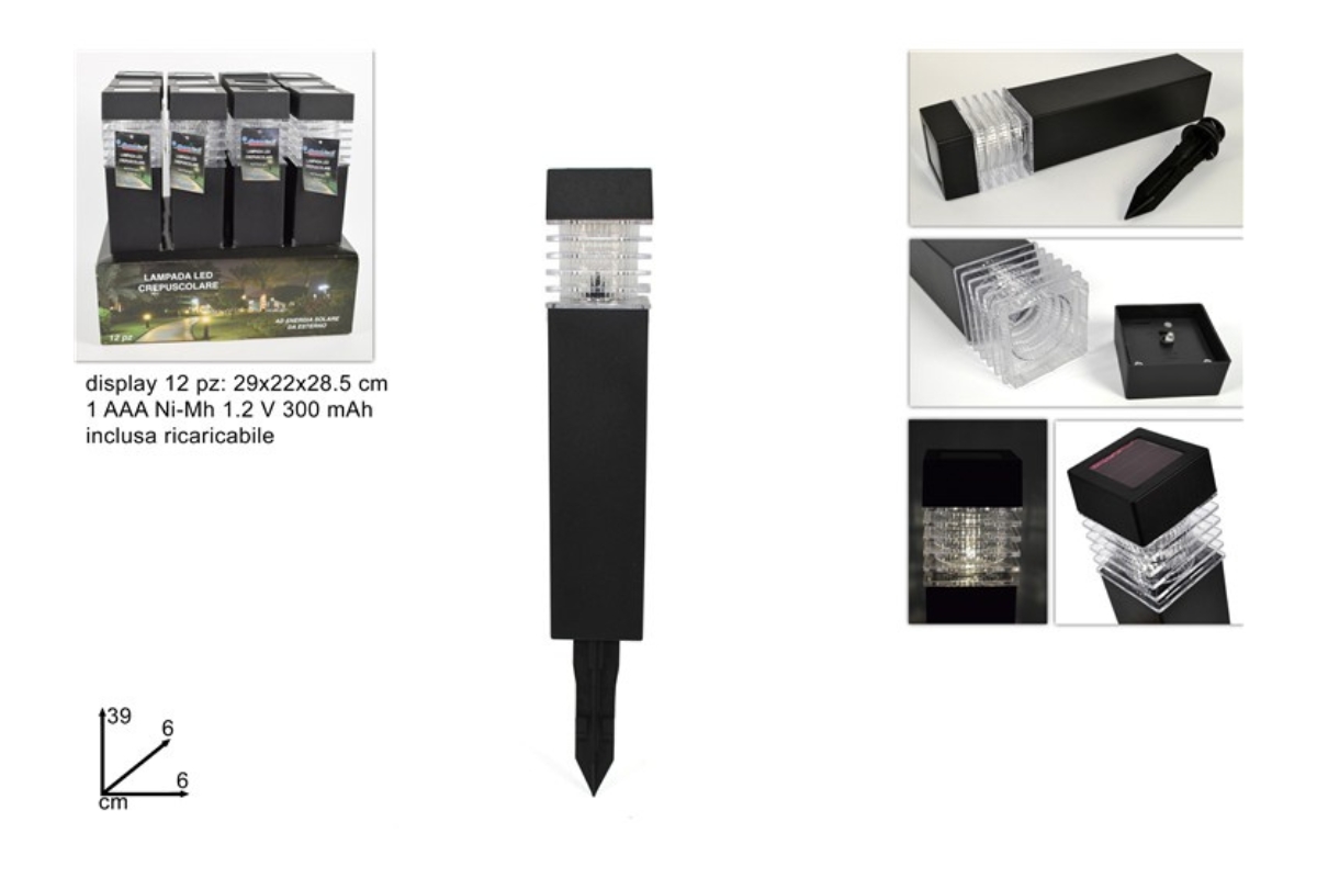 LAMPADA SOLARE LED IN DISPLAY