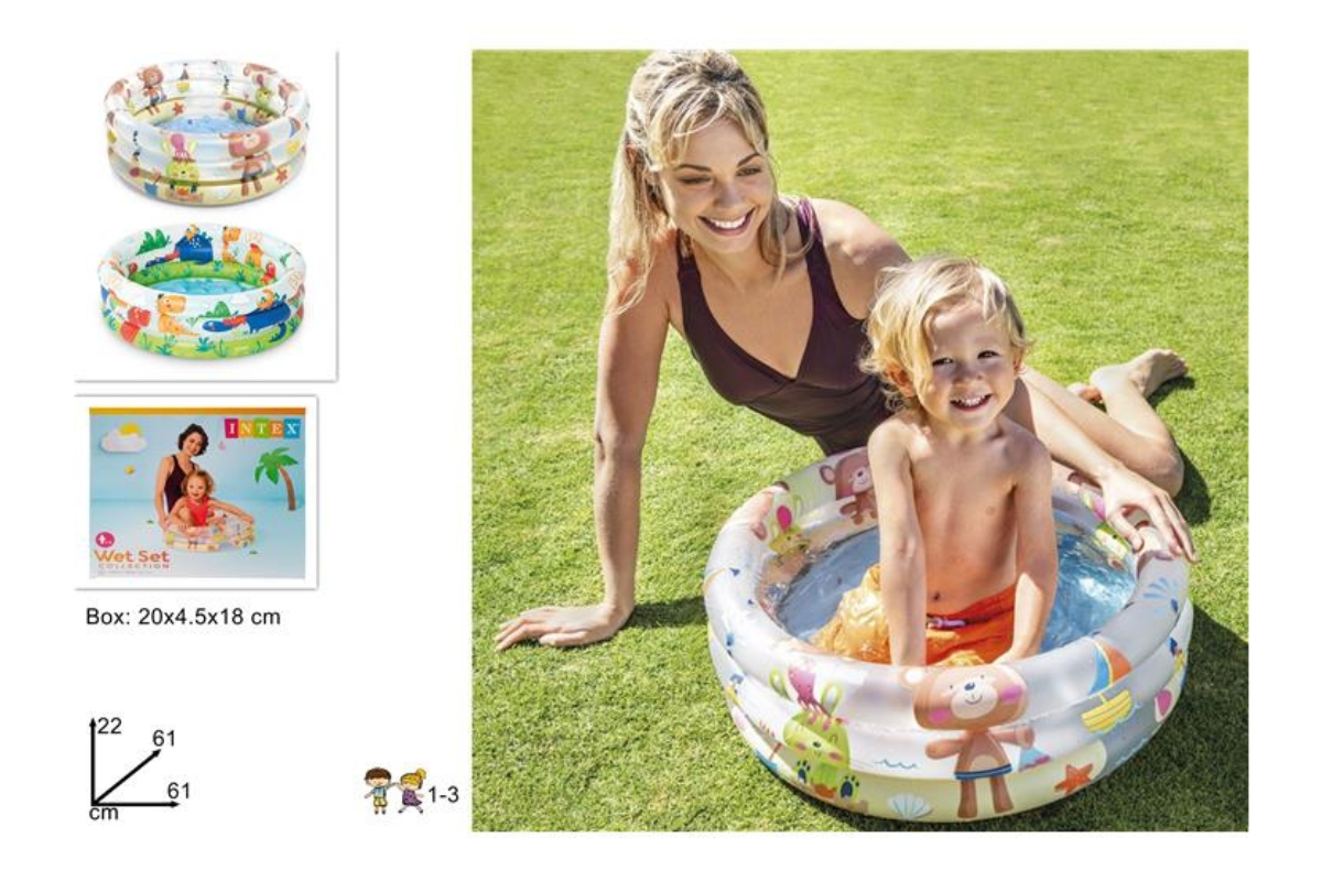 PISCINA BABY POOL 3 ANELLI 61*22 CM L.12