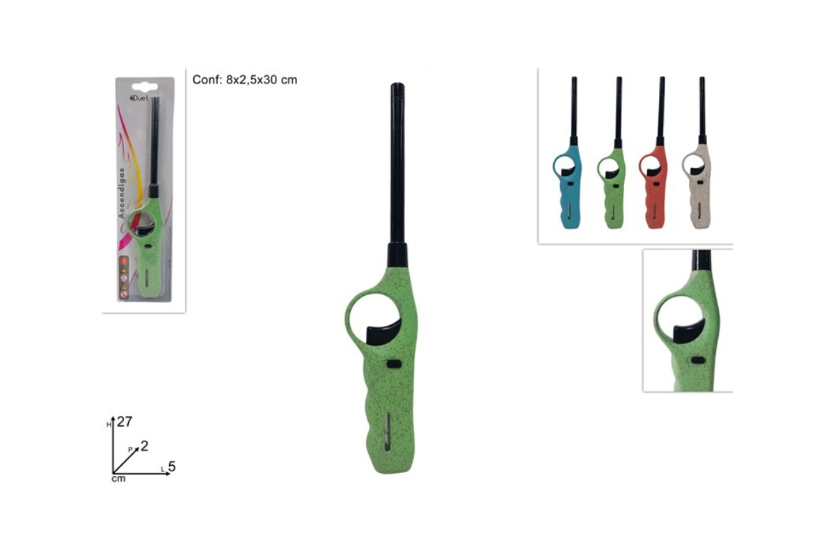 ACCENDIGAS IN BLISTER 4COLORI