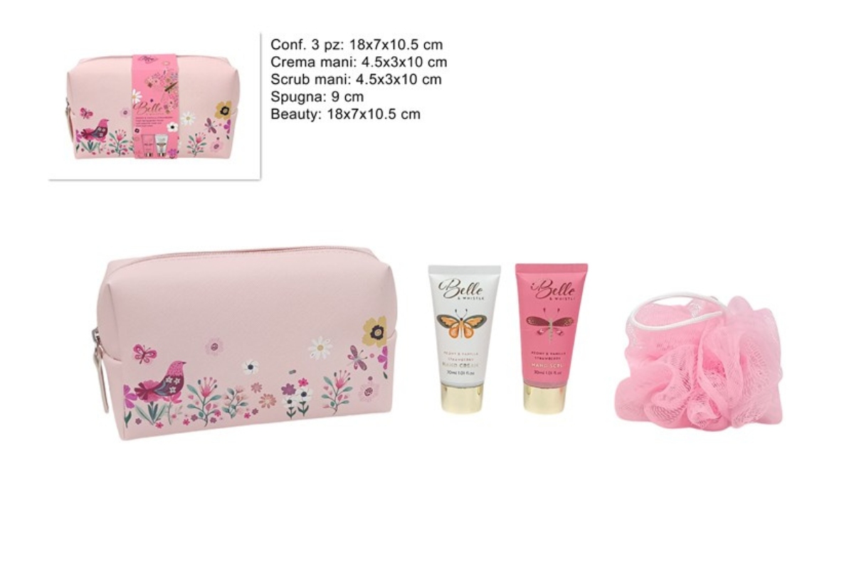 CONFEZIONE REGALO BEAUTY CON SET 3PZ LINEA CORPO