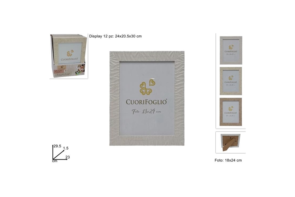 CORNICE LEGNO PER FOTO 18X24 ASS.