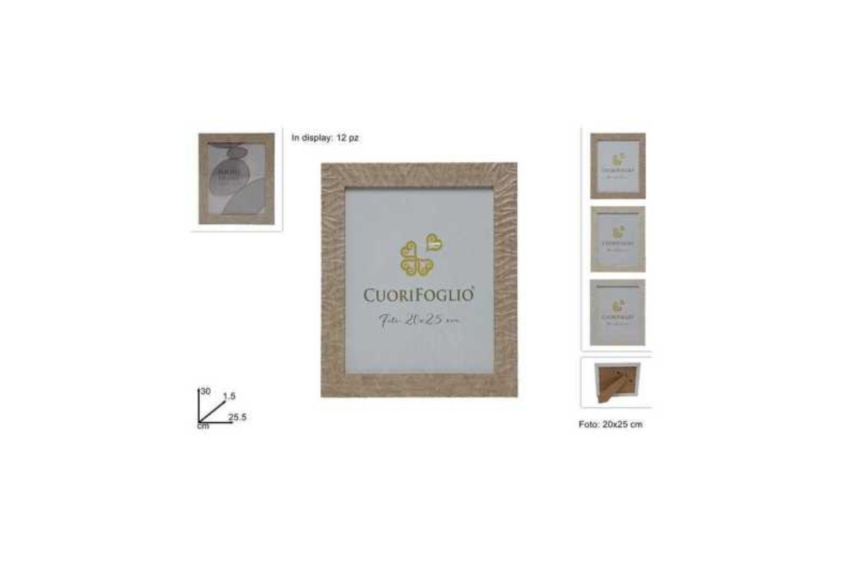 CORNICE LEGNO PER FOTO 20X25 3 ASS.