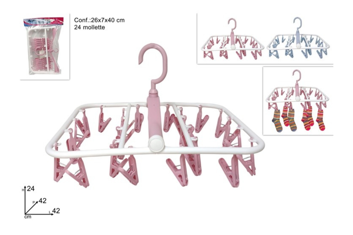 STENDINO  CON 24 MOLLETTE COL ASS