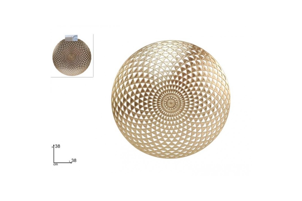 TOVAGLIETTA TONDA 38 CM FORATA ORO