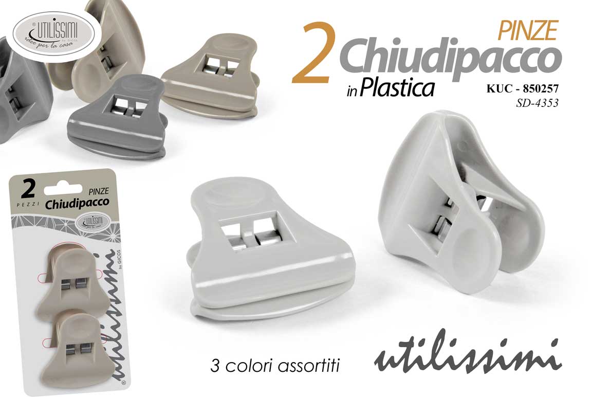 PINZE CHIUDI PACCO AS. 2 PZ