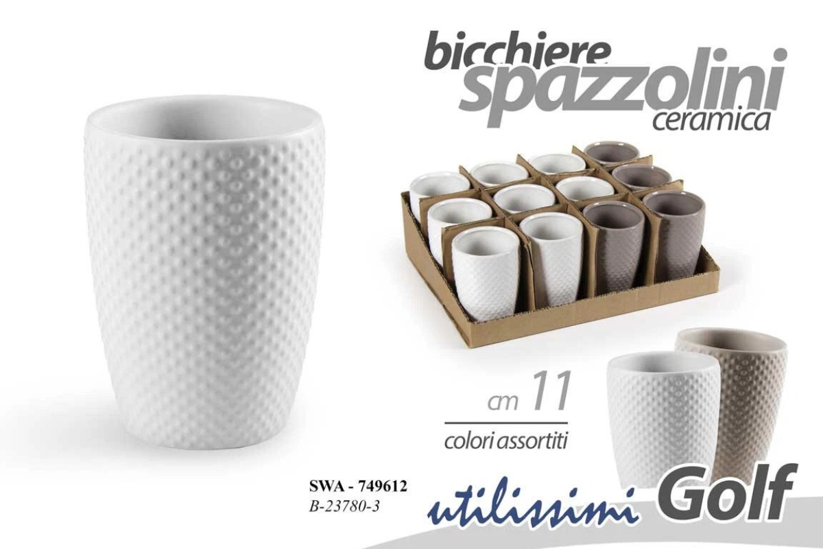 PORTA SPAZZOLINI ASS GOLF 11CM 