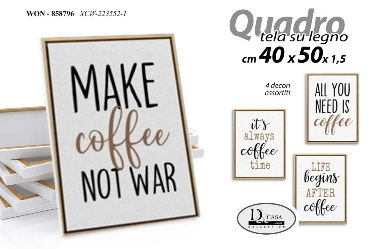 QUADRO TELA SU LEGNO ASS. 40*50*1,5CM 