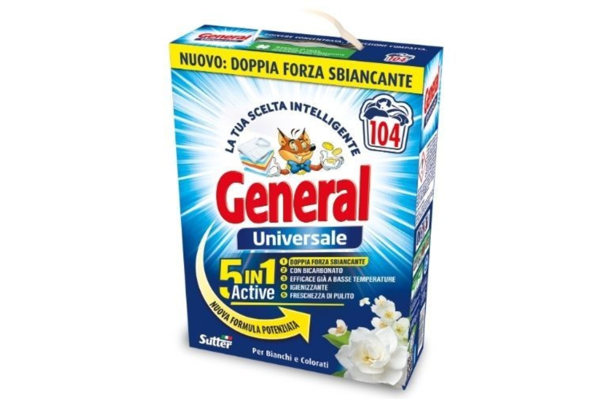 DETERSIVO LAVATRICE IN POLVERE GENERAL UNIVERSALE 104 MISURIN