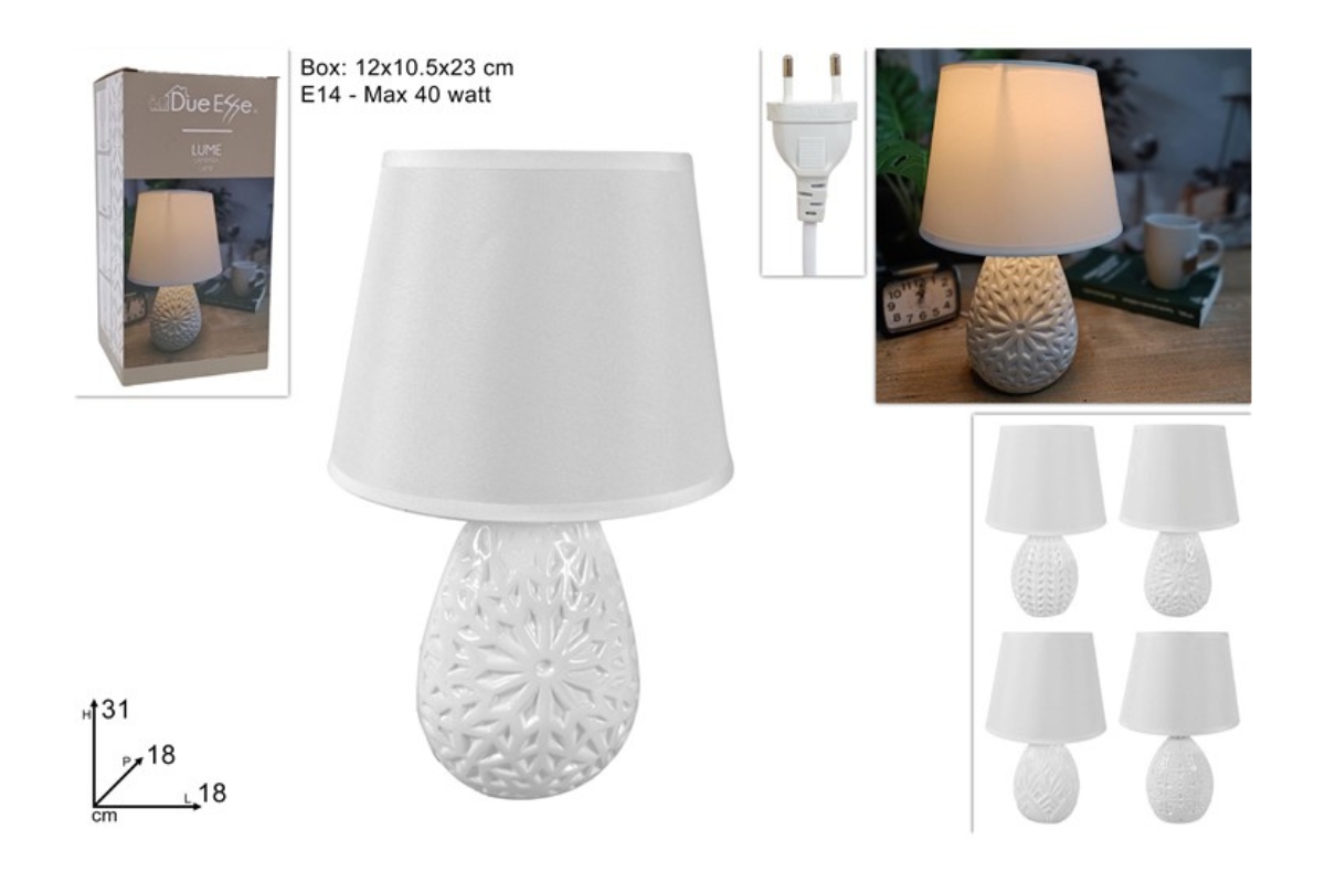 LUME BIANCO 31CM 4 ASS