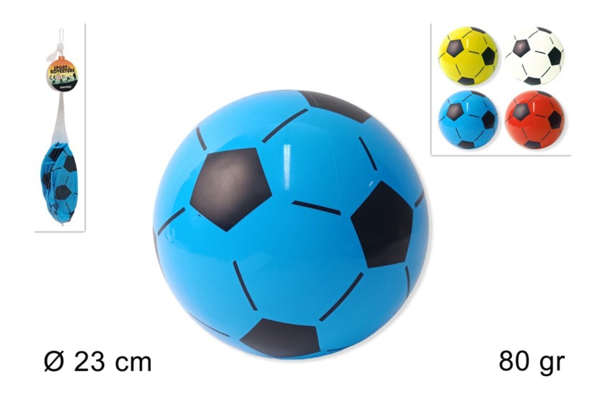 PALLONE CALCIO LEGGERO 80gr 4 COLORI