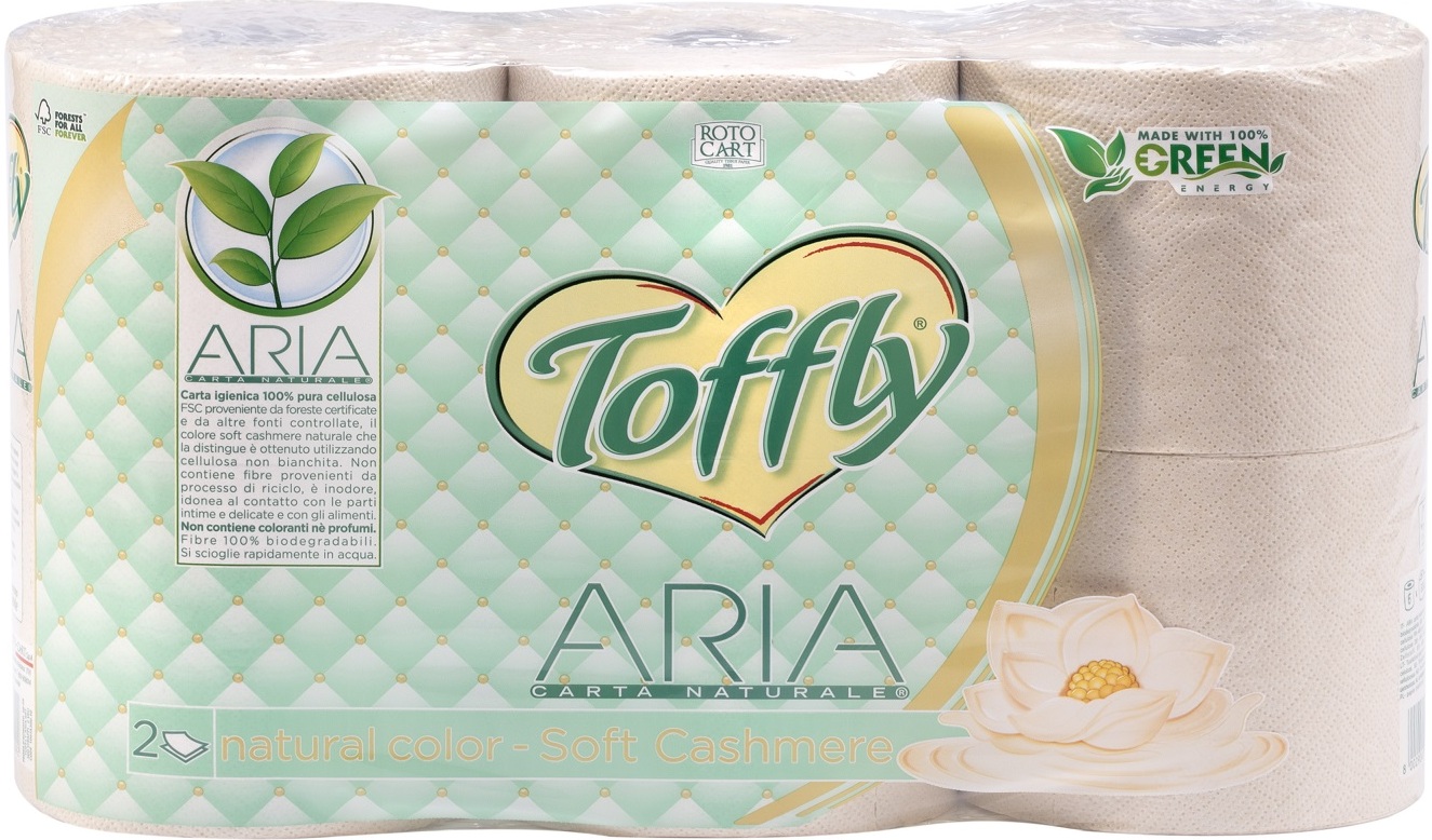 CARTA IGIENICA 6 ROT. CACHEMERE TOFFLY ARIA