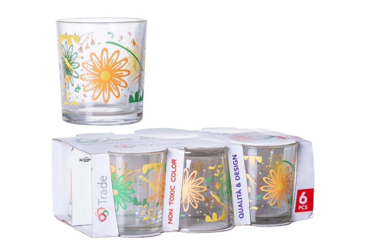 BICCHIERI DEA 6PZ DEC. SUMMER VETRO