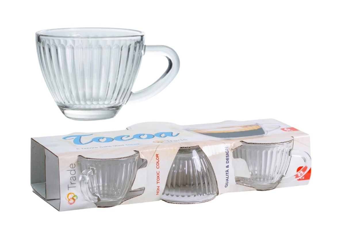 TAZZINE CAFFE' TOCOA 6PZ 90ML VETRO