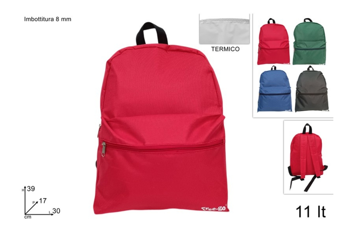 ZAINO FRIGO 11 LT IN POLIESTERE 600D 4 COLORI