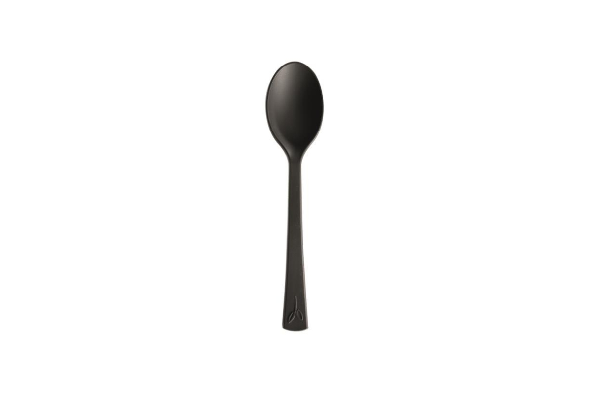 CUCCHIAINO FINGERFOOD 100PZ NERO 10CM CPLA BRENTA