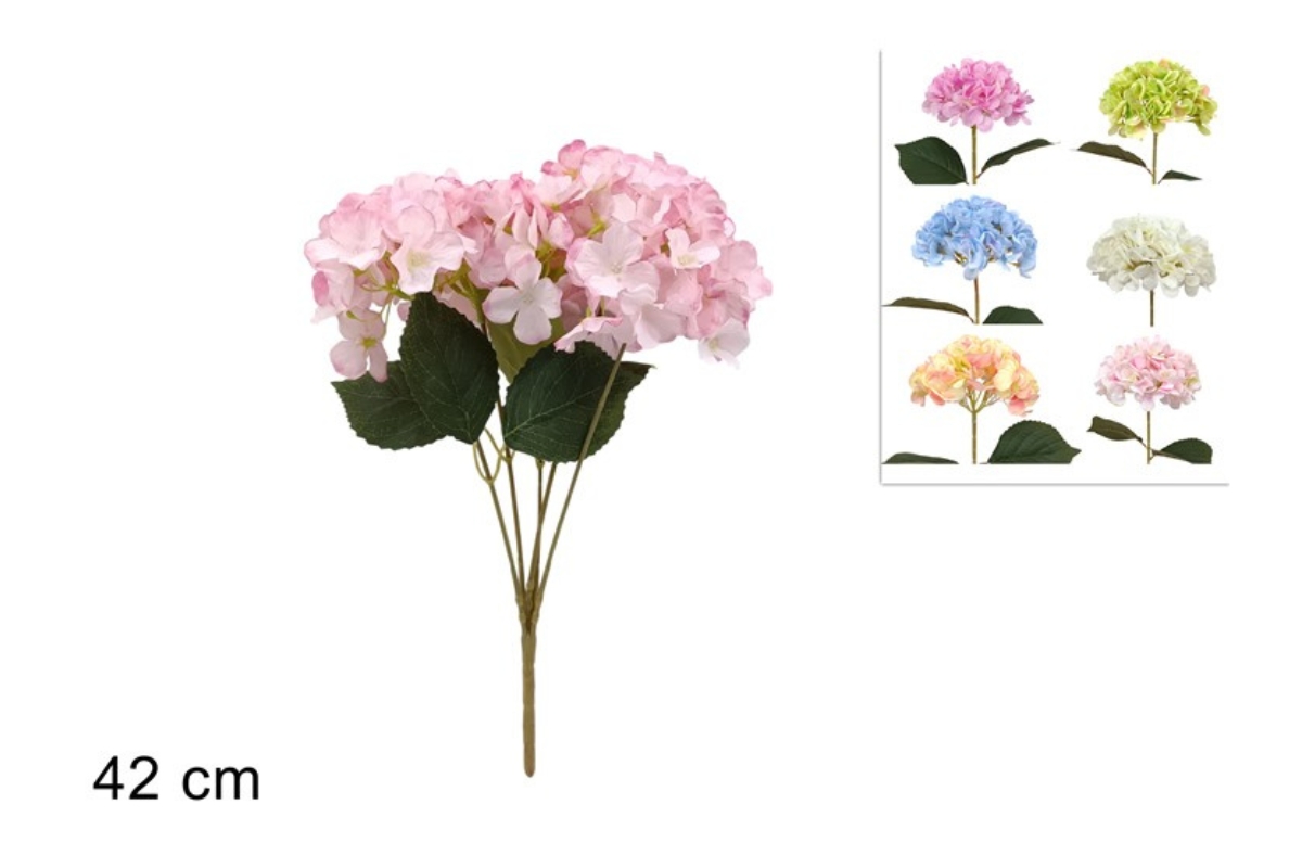 MAZZO 5 ORTENSIE 42 CM 6 COL