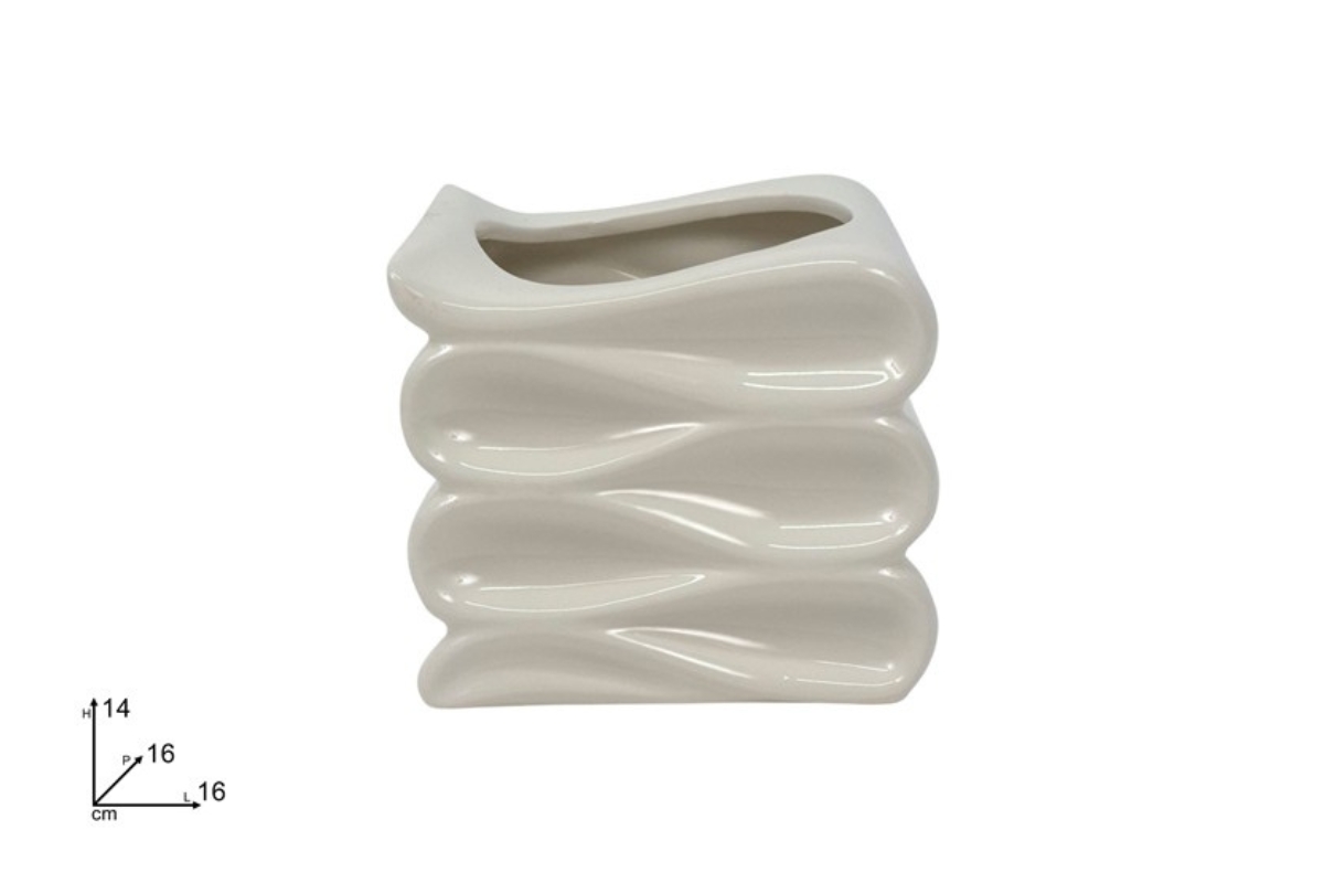 VASO CERAMICA BIANCO