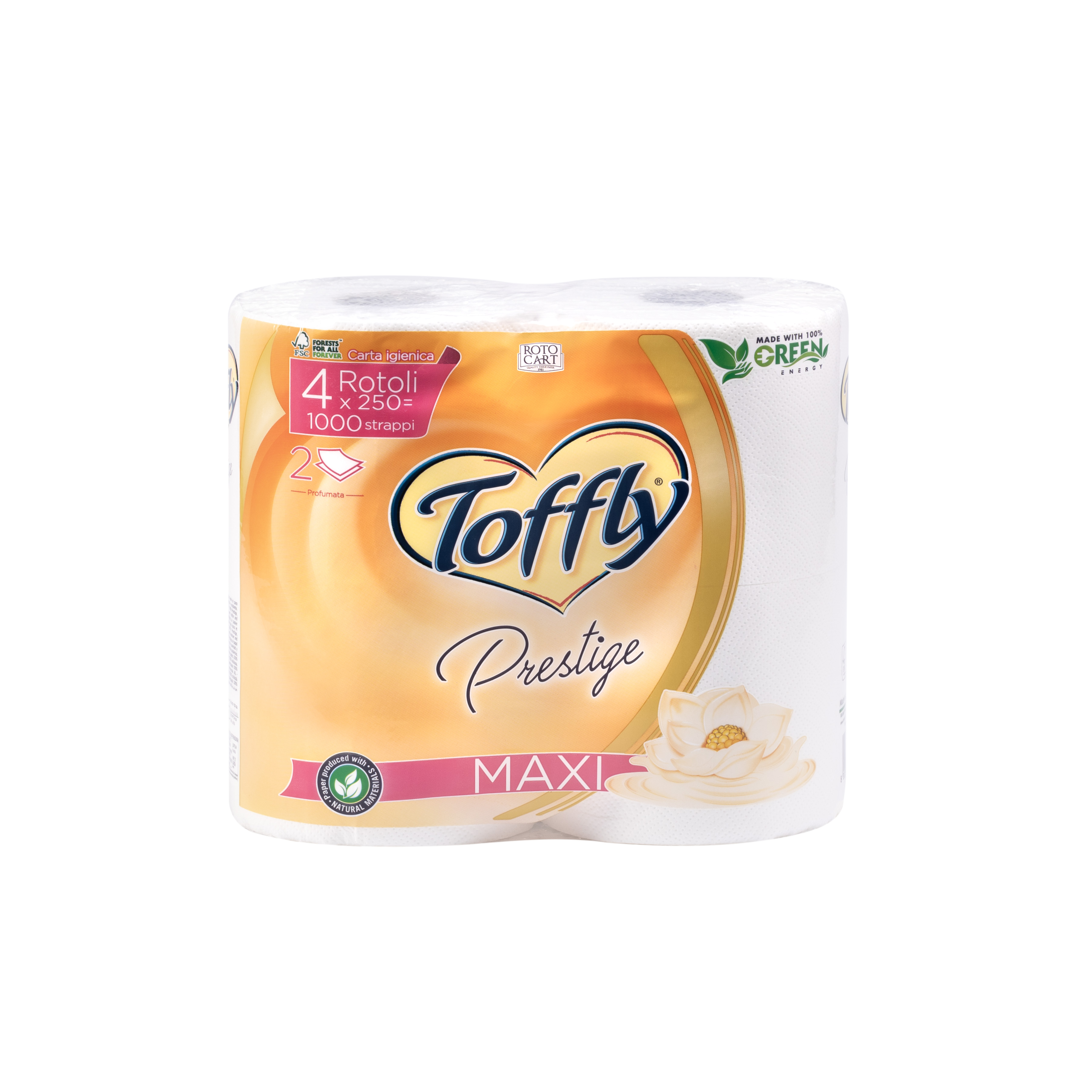 TOFFLY CARTA IGIENICA  PRESTIGE PROFUMATA 2 VELI  4 ROT. MAXI