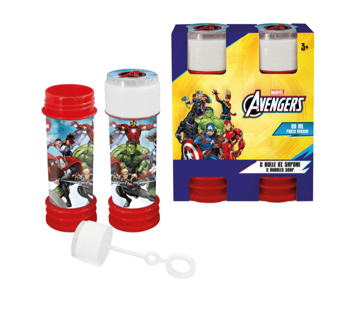 BOLLE DI SAPONE AVENGERS 60ML 2PZ