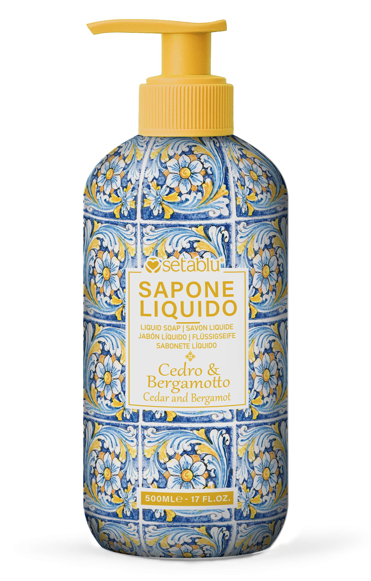 SAPONE MANI 500ML MAIOLICHE CEDRO E BERG