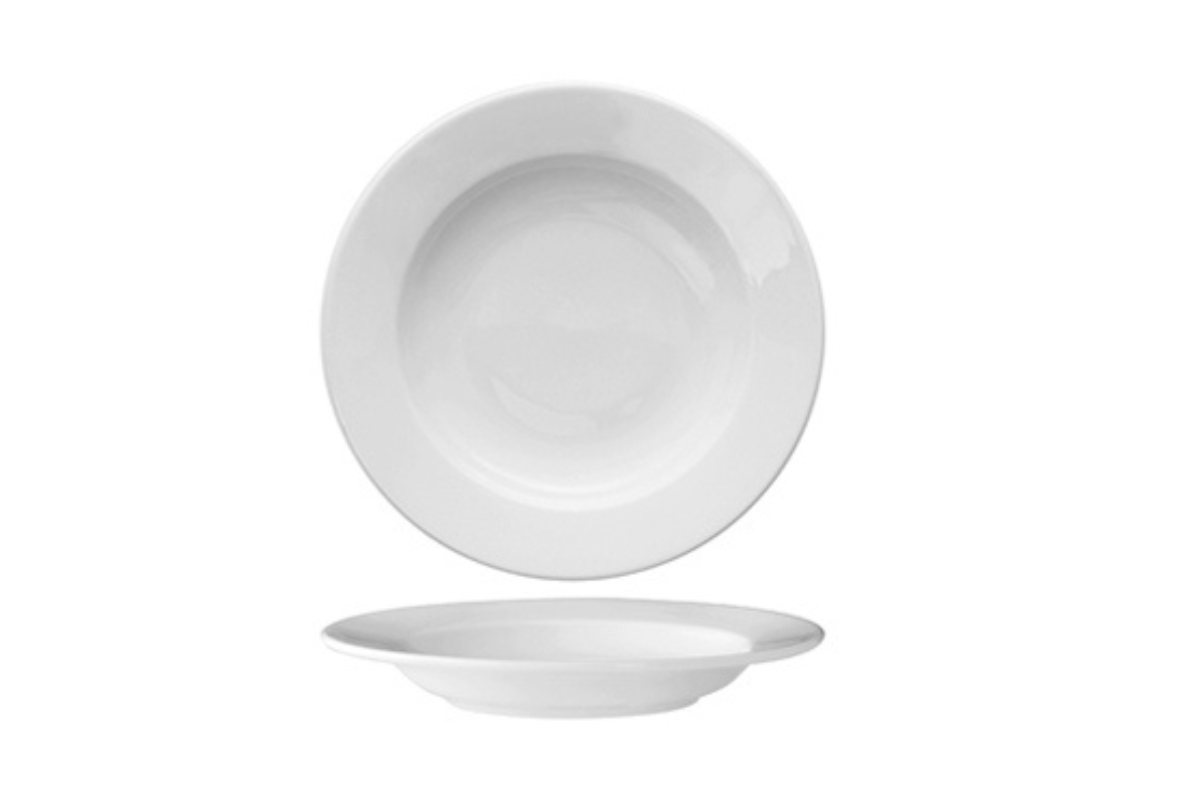PIATTO FONDO D.23CM DELTA GURAL PORC. BIANCA