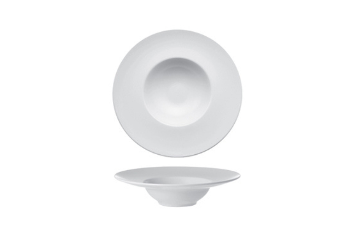 PIATTO PASTABOWL 25CM BIANCO OPACO MONACO STONEWARE -M1934-