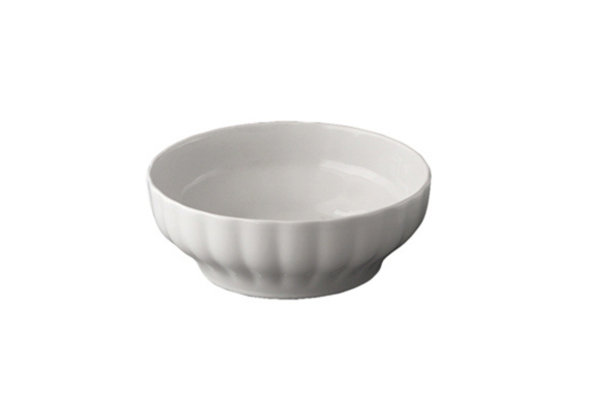 INSALATIERA COSTOLATA NAPOLI 17CM PORCELLANA BIANCA