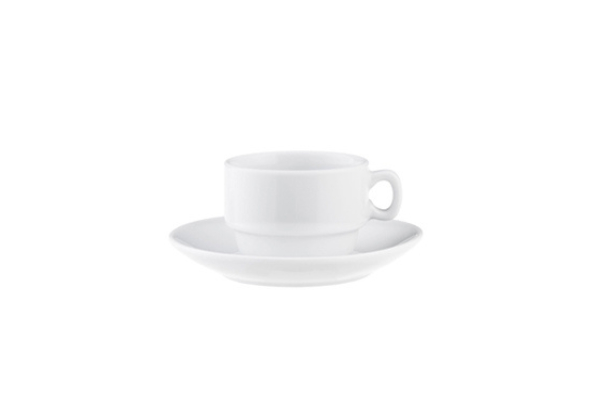 PIATTINO PER TAZZA CAFFE' DA 17CL ROMA PORCELLANA SATURNIA 