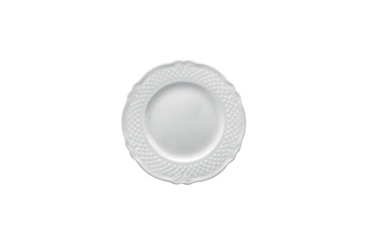 PIATTO PANE MALAGA 17CM  PORCELLANA BIANCO 