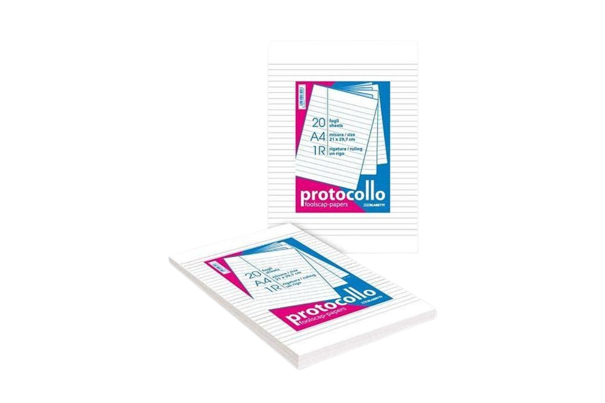 CARTA PROTOCOLLO 20ff gr 60 UN RIGO