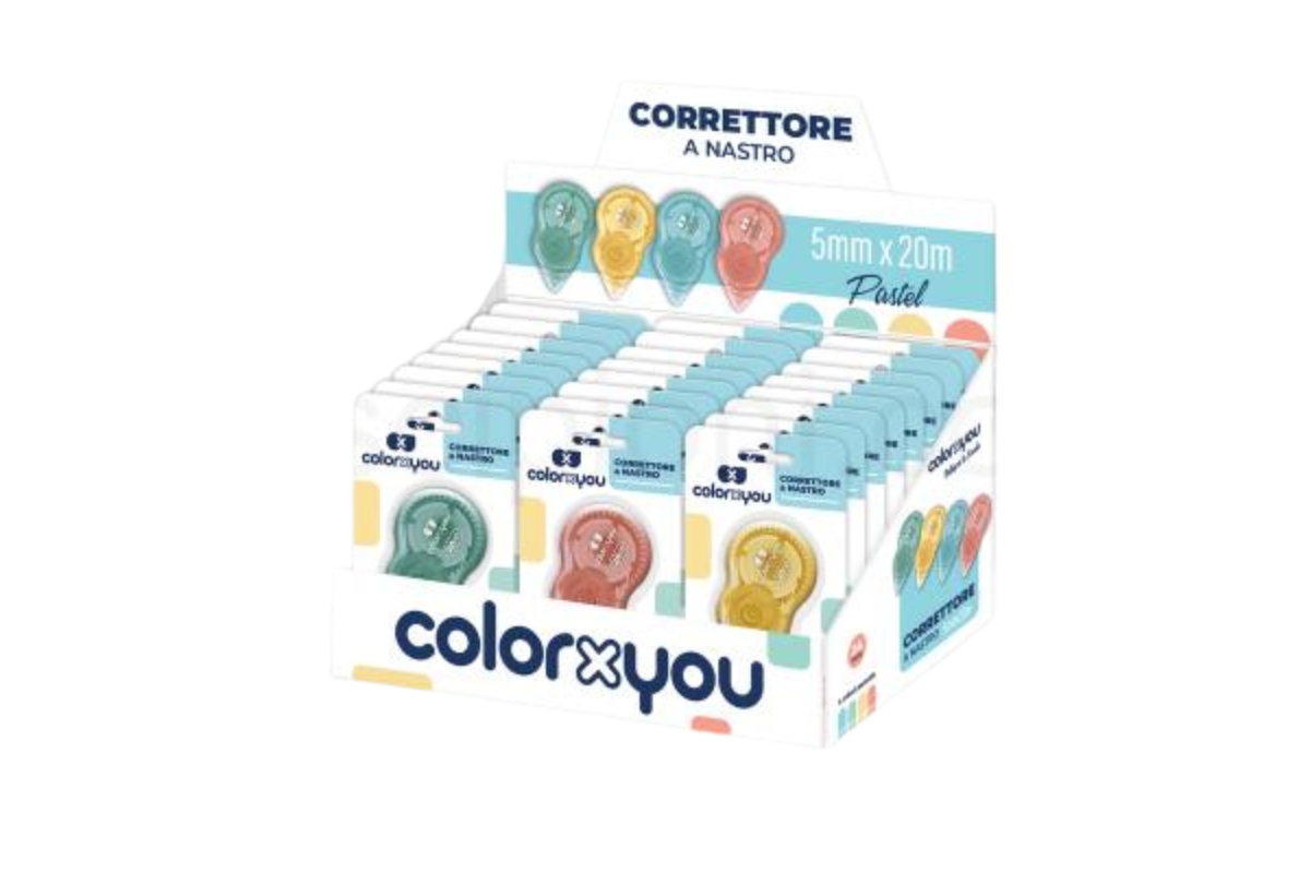 CORRETTORE A NASTRO PASTEL 20mt COLOR X YOU  