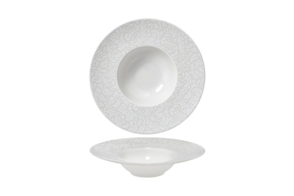 PIATTO PASTA K-BOWL D.CM 27.5 TIFFANY NAPOLI PORCELLANA BIANCA SATURNIA