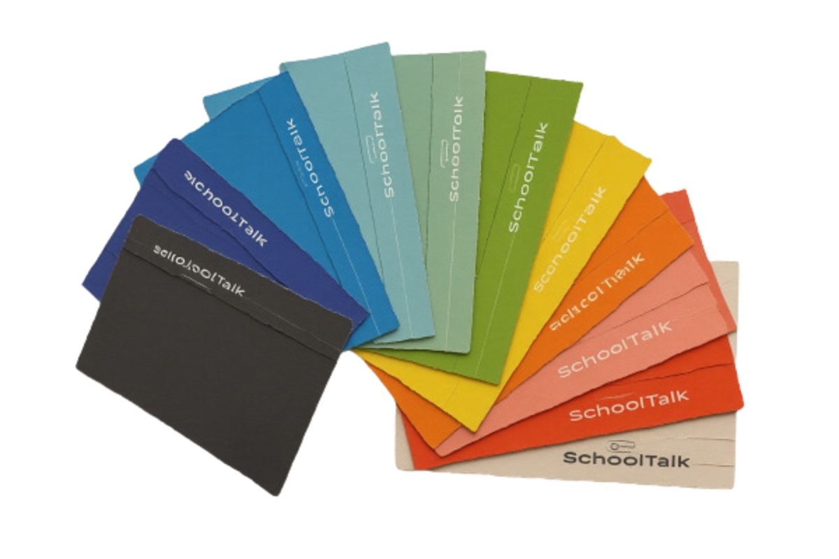 CARTELLINA A TRE LEMBI CON ELASTICO in CARTONCINO SCHOOLTALK 