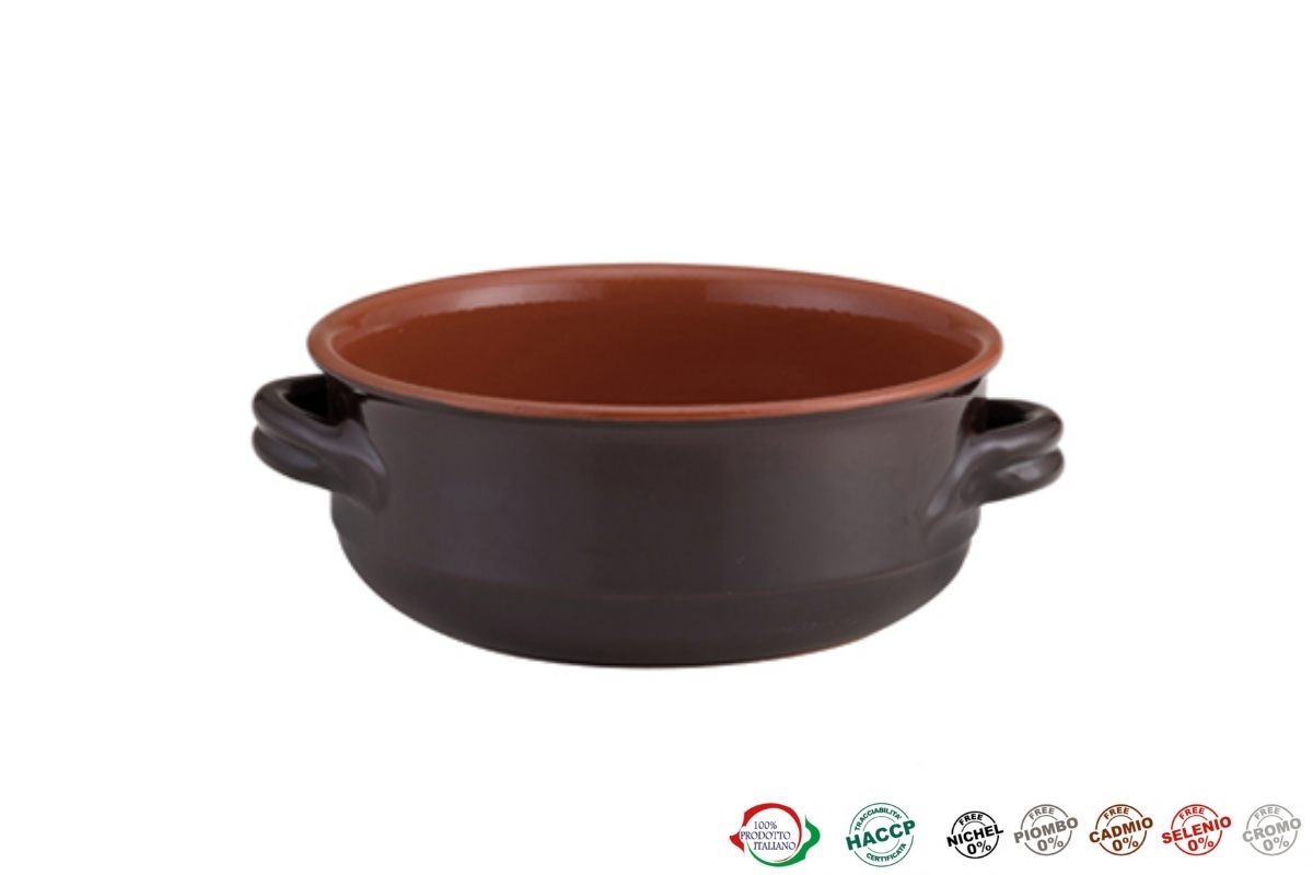 CASSERUOLA IN TERRACOTTA D.40XH16.5 LT14 VULCANIA