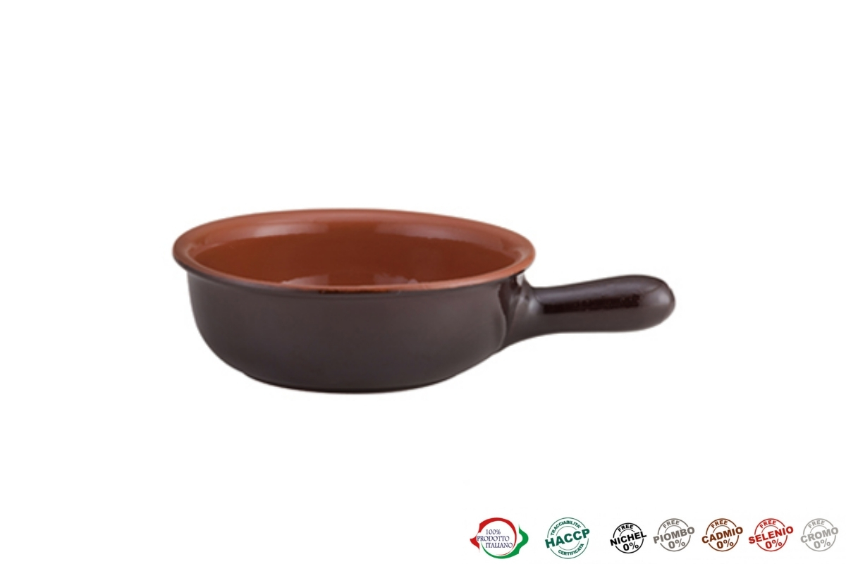 CASSERUOLA TERRACOTTA D.22XH8 1MAMICO VULCANIA